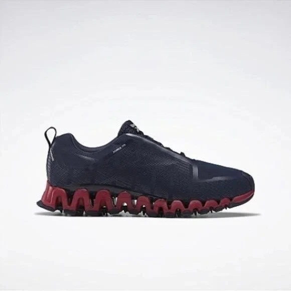 Reebok Zigwild TR 6 Mens Trail Running Shoes Size 8 Navy Blue Red H03820