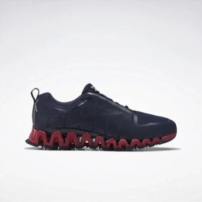 Reebok Zigwild TR 6 Mens Trail Running Shoes Size 8 Navy Blue Red H03820