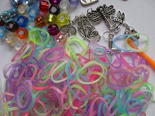 600 Glow in the dark Loom Bands making bracelets Elastic buy 2 get 1 Free