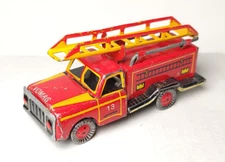 ZZ Germany Tin Fire Truck 3-1/4" Long
