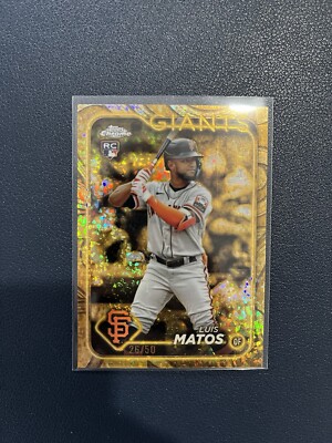 Luis Matos 2024 Topps Gilded Gold Mini Diamond SP #/50 RC Rookie Giants DG1 RC