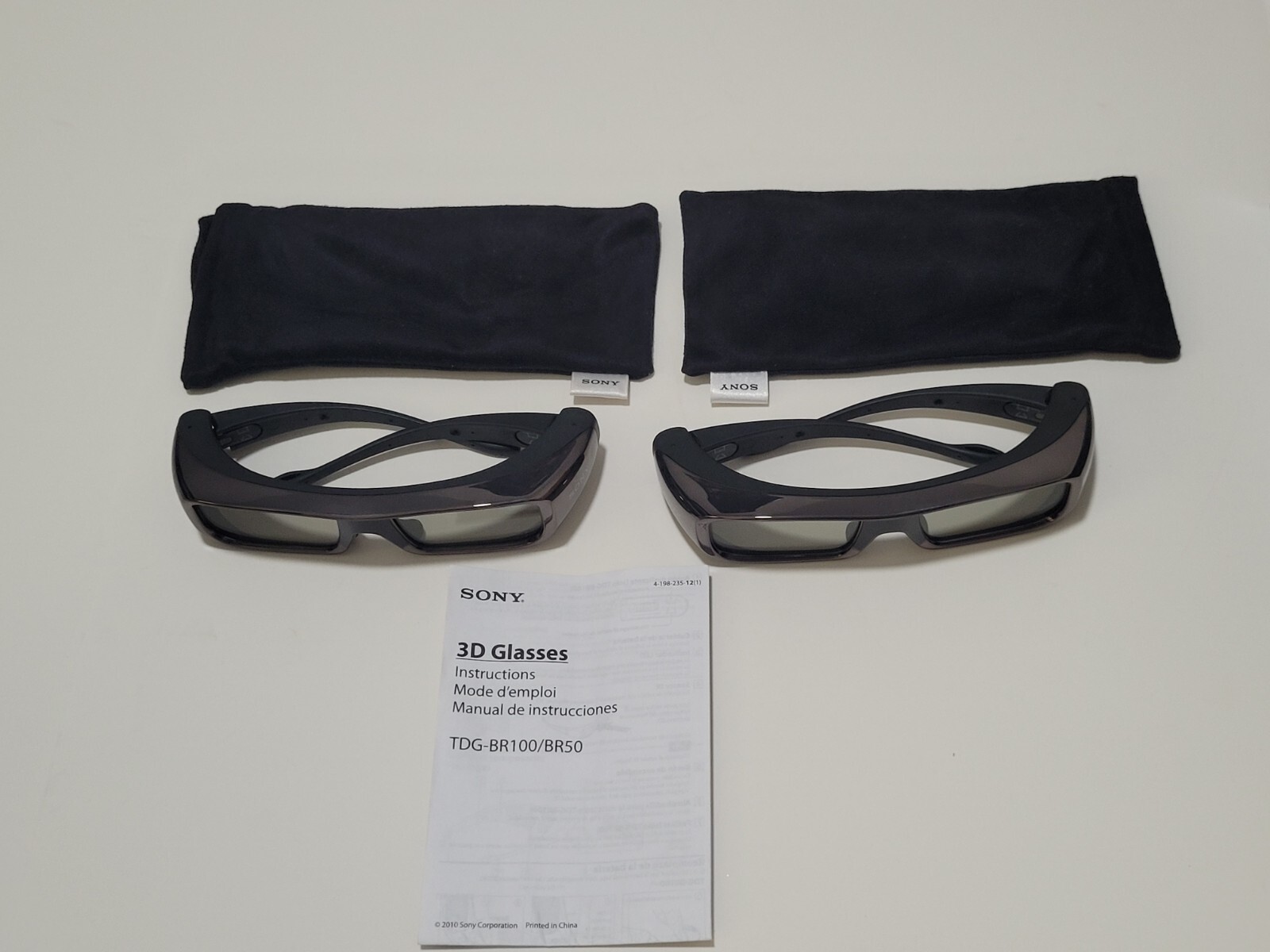 Sony Original TDGBR100 3D Active Shutter Glasses For SONY BRAVIA HDTV