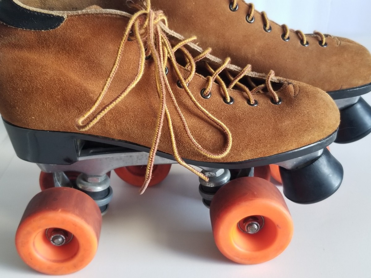 Vintage Dominion Canada Marathon Womens Roller Skates Size 7 Brown