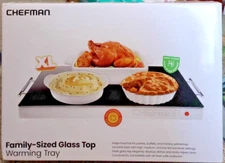 Chefman Electric Warming Tray with Adjustable Temperature Control Silver