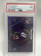 2023 Phoenix Fire Forged Purple FF6 CJ Stroud Rookie Card /125 PSA 9