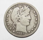 1909 D Barber Quarter FINE