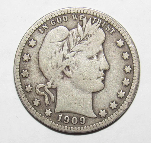 1909 D Barber Quarter FINE