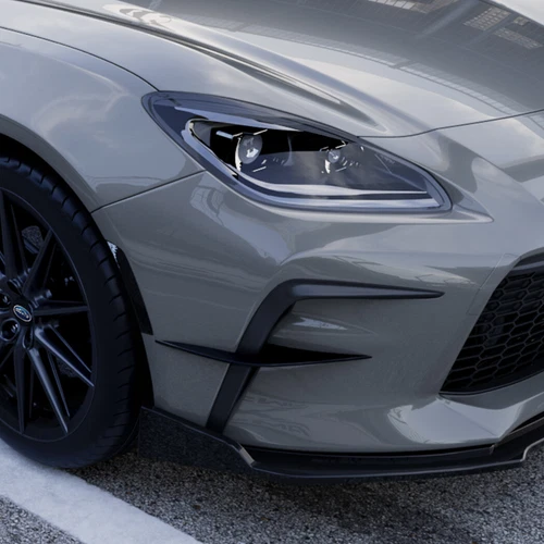 For Toyota GR86 22-25 Pair Black Front Bumper Side Vent Fin Trim Canard Splitter - Picture 6 of 8