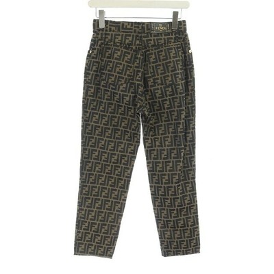 Jeans Fendi Zucca FF Logo High-waisted 