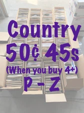 50¢ 45s - COUNTRY - VG - NM  - Buy 4 Minimum for Discount - DVS - P-Z