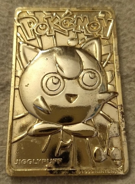 Pokemon Jigglypuff Limited Edition 23K Gold Plated Trading Card EBay