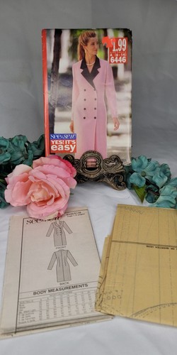 Sewing pattern See&Sew 6446 Misses Dress Vintage Loose-fit Straight Double-breas - Picture 3 of 3