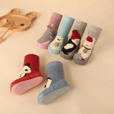 Socken Baby Hausschuhe Kleinkind Säugling Baumwolle Anti-Rutsch 1 Paar Karikatur