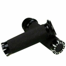 Pair 1'' CNC Handlebar Hand Grip for Harley Electronic Throttle Touring