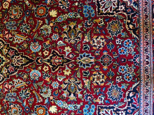 Handgeknüpfter Perser Keshan Orientteppich 220x133cm - Bild 18 von 24