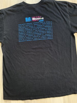 Blue Man Group How To Be A Megastar Tour 2.1 Live T-shirt Men's XL