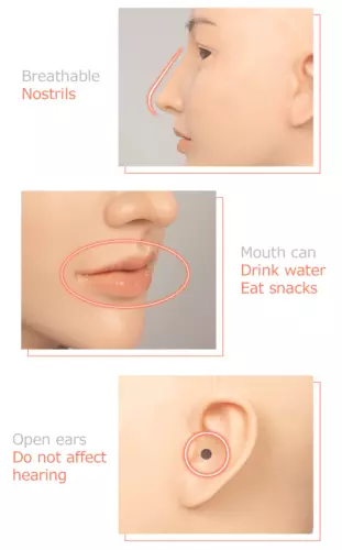 Costume complet visage travesti silicone formes mammaires combinaison complète - Bild 14 von 28