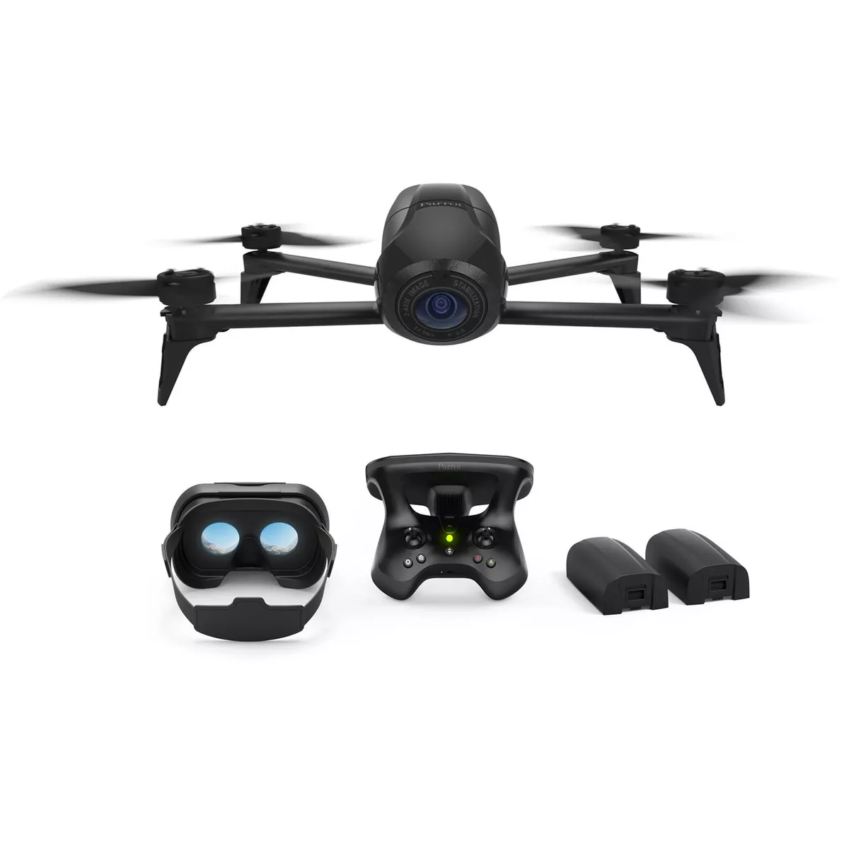 hver gang kardinal våben Parrot Bebop 2 Power Drone Kit with CockpitGlasses 2 &amp; SkyController 2  (Black) | eBay