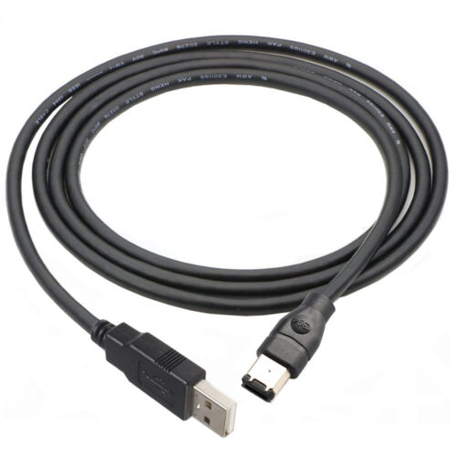 Firewire IEEE 1394 6-pinowy męski na USB 2.0 A męski adapter konwerter kabel do DV  - Zdjęcie 1 z 6