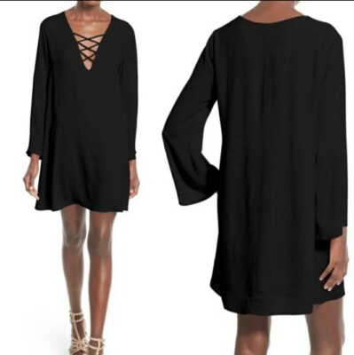 Astr Dresses | Astr Black Cross Front, Long Sleeve Dress | Color: Black | Size: Xs | Tromanelli7's Closet Astr Dresses | Astr Black Cross Front, Long Sleeve Dress | Color: Black | Size: Xs | Tromanelli7's Closet