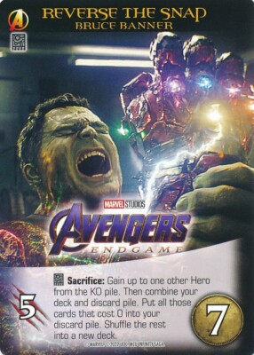 BRUCE BANNER HULK Upper Deck Marvel Legendary INFINITY SAGA SP REVERSE THE SNAP