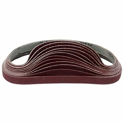 HERITAGE ABRASIVES LTD ABRASIVE SANDING BELT 12mm x 456mm - Various Grits - Al/Oxide, Zirconia, Ceramic