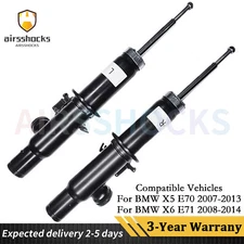 Pair Front Left & Right Shock Absorbers Struts Fit BMW X5 E70 X6 E71 2007-2014