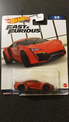 Hot Wheels Premium Car Culture W Motors Lykan Hypersport - Fast & Furious