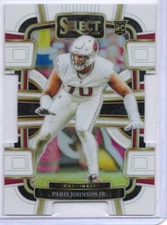 2023 Panini Select - Concourse White Prizm #3 Paris Johnson Jr. 179199 Rookie