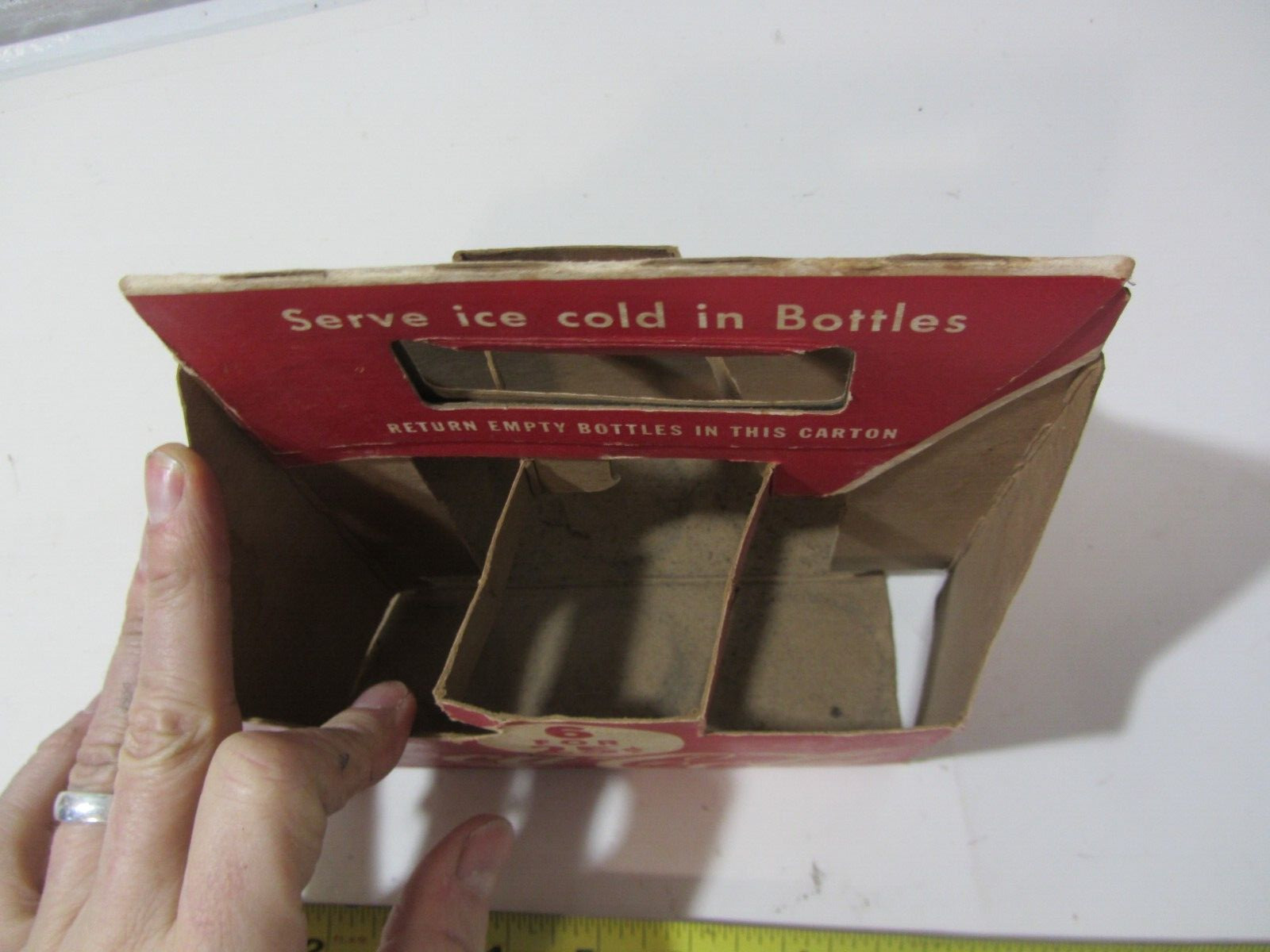 Coca-Cola paper bottle holder caddy carrier antique relic - Morris Paper Mills