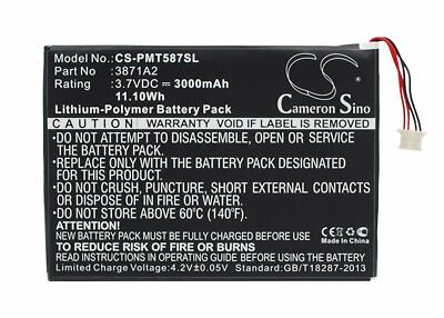 VINTRONS 3871A2 Replacement Battery (3000mAh / 11.10Wh) for PRESTIGIO Multipad 7