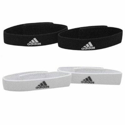 Adidas Fußball Sockenhalter Riemen schwarz oder weiß Einheitsgröße Erwachsene brandneu 