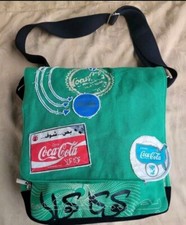 Sac fourre-tout/épaule vintage Coca-Cola International vert 1986