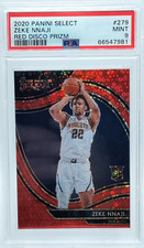 PSA 9 /49 Zeke Nnaji COURTSIDE ROOKIE 2020-21 Select #279 Prizm Red Disco SP