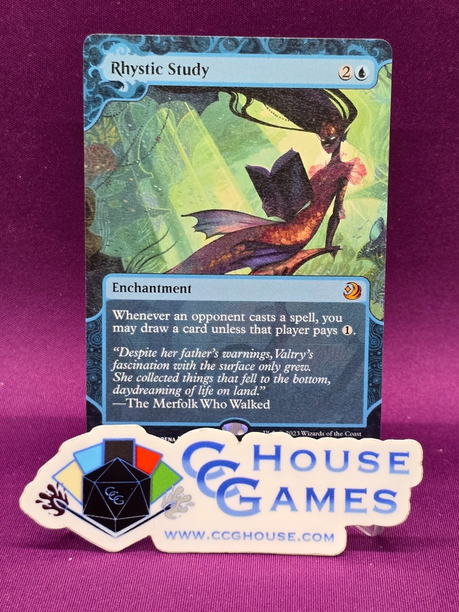 Rhystic Study Wilds of Eldraine Enchanting Tales Misprint