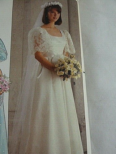 Butterick 3063 Wedding Bridal & Bridesmaid Dress Pattern Size 10 UNCUT - Picture 2 of 4