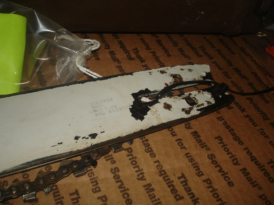 Olympic 254 16" barra y cadena motosierra pieza solo contenedor 634 Foto 3 de 3