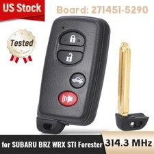 For Subaru Brz Wrx Sti Forester Smart Remote Key Fob 271451-5290hyq14acx 4b For Subaru Brz Wrx Sti Forester Smart Remote Key Fob 271451-5290hyq14acx 4b