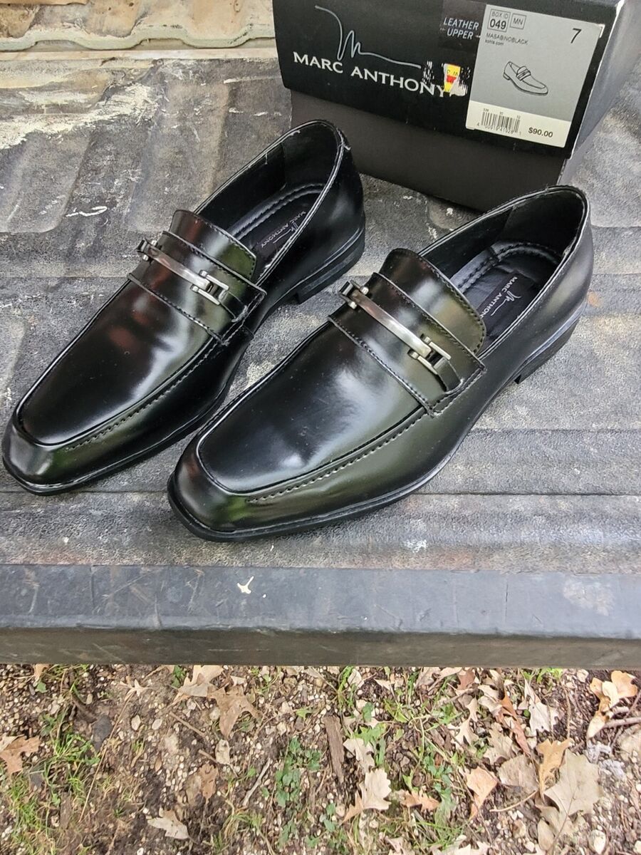 Marc Anthony Masabino Black Dress Shoes Mens Size 7 W/ Box Marc Anthony Masabino Black Dress Shoes Mens Size 7 W/ Box