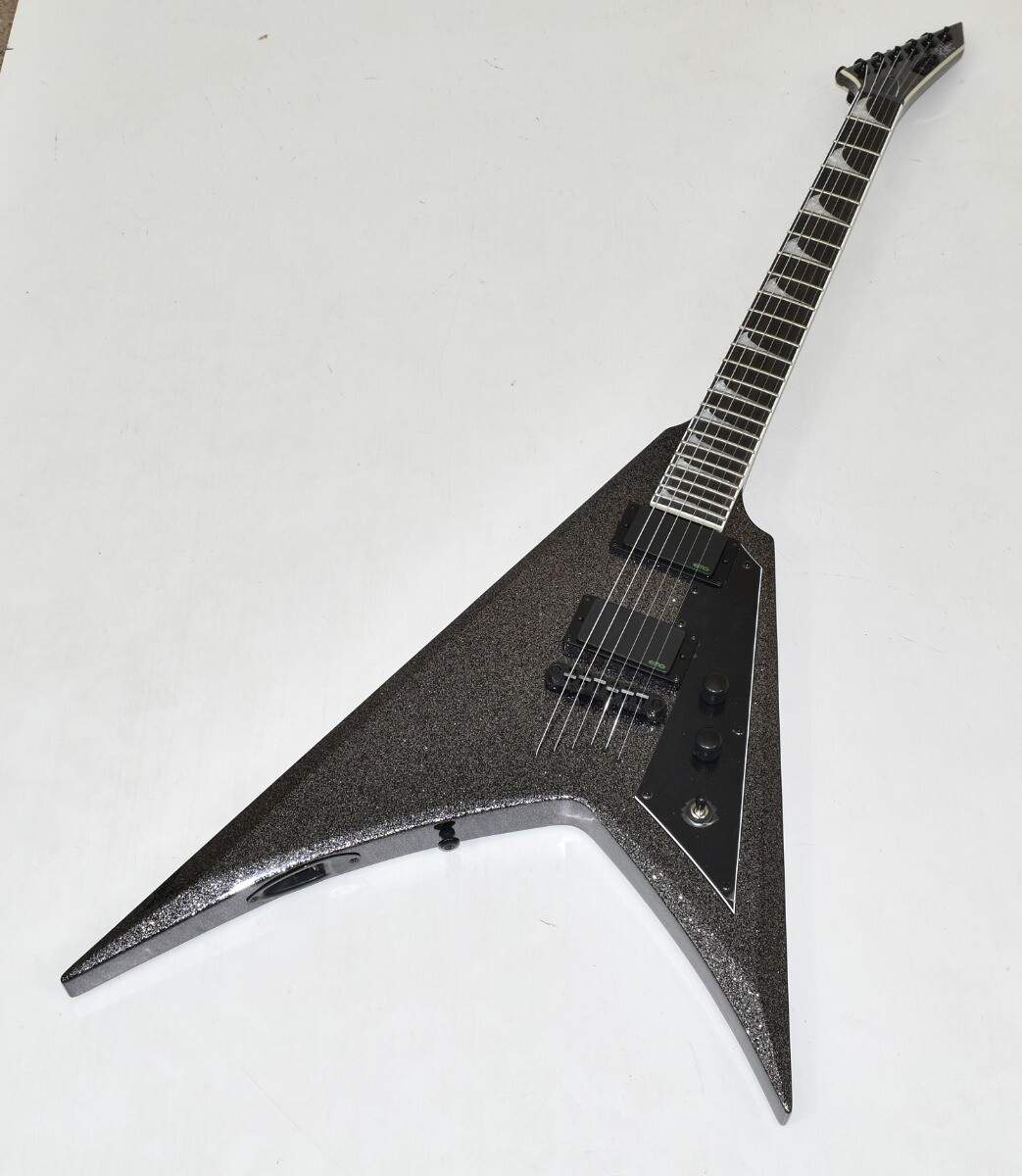 【美品】ESP LTD KH-V Black カーク・ハメット モデル ESP LTD KH-V Kirk Hammett Signature Electric Guitar - Black