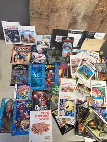 HUGE LOT of 100+ Video Game Manuals  SEGA CD NES SNES GAMECUBE SONIC SUPER MARIO