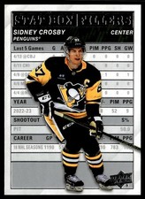 2023-24 Upper Deck Stat Box Fillers Sidney Crosby Rookie Pittsburgh Penguins