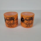 Vintage Retro Orange Federal Milk Glass Mug Florida Coffee Break Souvenir