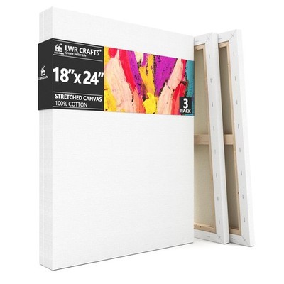 Stretched Canvas 18'' X 24'' Pack of 3