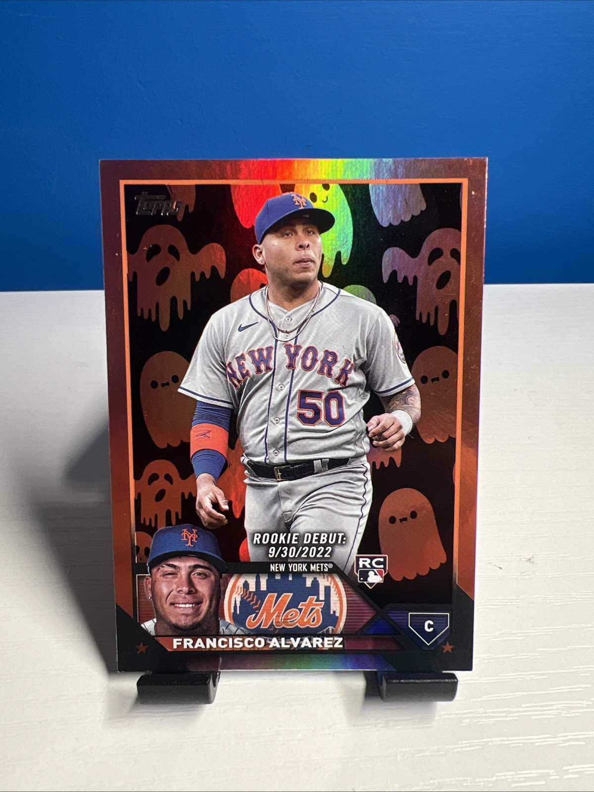 2023 Topps Update Series - Francisco Alvarez Rookie Debut Ghost Foil SP (Mets)