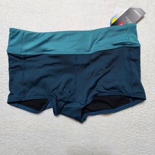 TYR Solid Casey Boyshort Swim Bottoms Womens Size 6 Storm Blue Durafast Elite