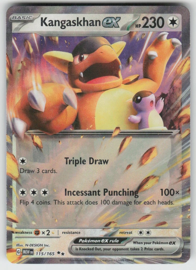 UR - 02 Holo Kangaskhan ex 115/165 Double Rare SV: Scarlet & Violet 151
