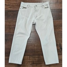 VTG RARE Mens Wrangler Jeans 40x30 Beige Classic Cowboy Cut Made in USA