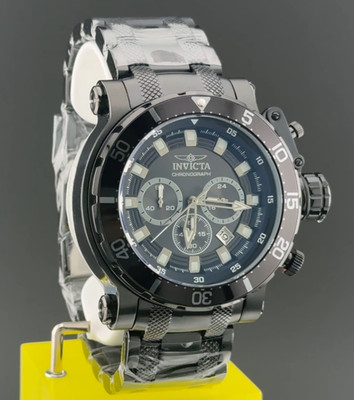 Invicta Coalition Forces Night Hawk Men's 52mm Black Chrono Watch MSRP $1395