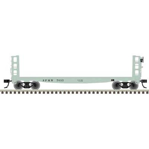 Atlas 50006950 N 42' Pulpwood Flatcar with Load Southern Pacific #7035